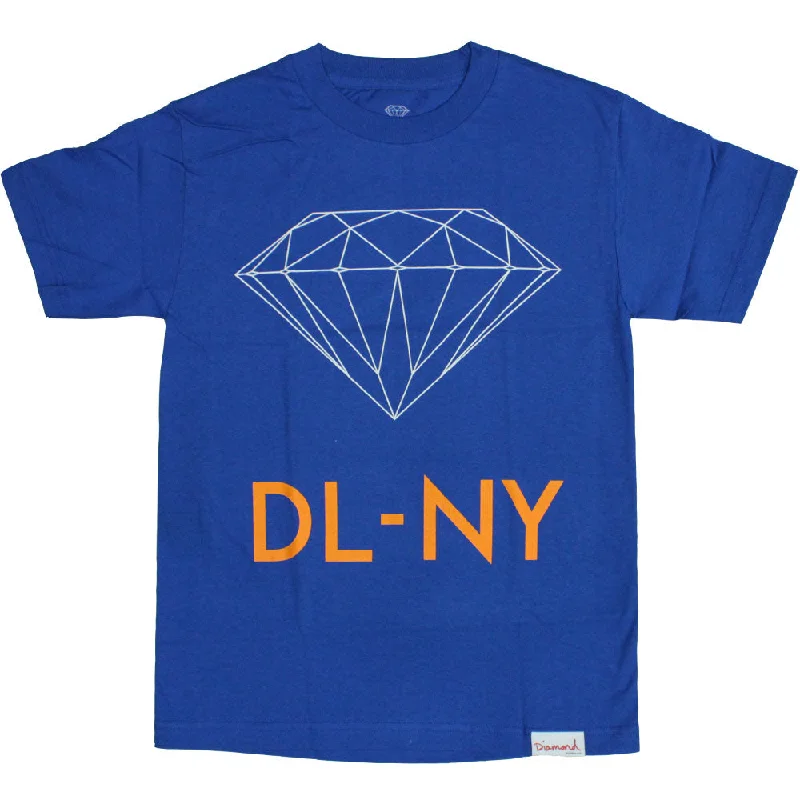 white striped t-shirts classic -Diamond Supply Co DL-NY T-Shirt Royal