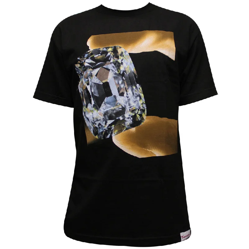 tie-dye long sleeve t-shirts -Diamond Supply Co Gem T-shirt Black