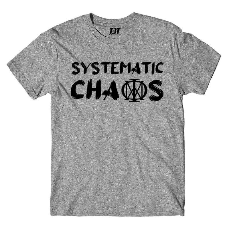 black oversized t-shirts street -Dream Theater T shirt - Systematic Chaos