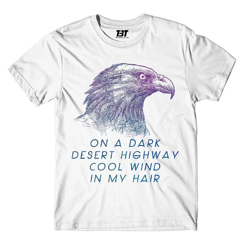 funny animal t-shirts cute -Eagles T shirt - On A Dark Desert Highway