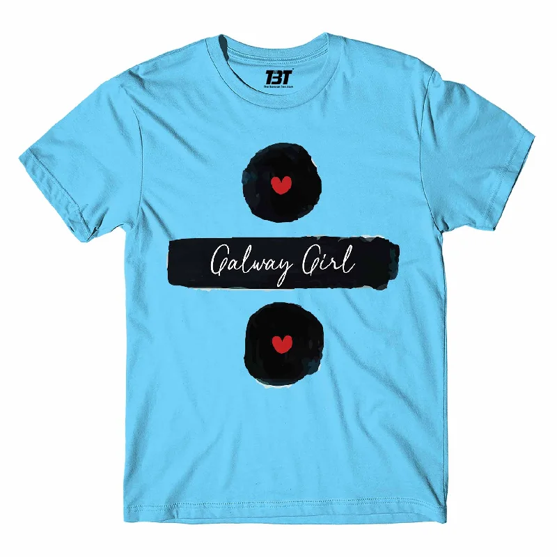 white long sleeve t-shirts cozy -Ed Sheeran T shirt - Galway Girl