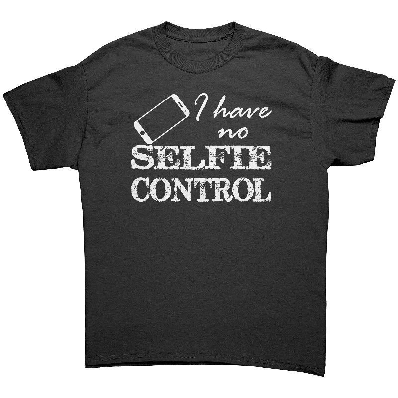 purple v-neck t-shirts rich -I have no SELFIE Control Unisex T-Shirt