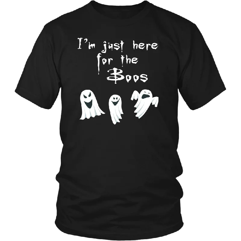 black oversized t-shirts urban -I'm Just Here for the Boos Funny Halloween Unisex T-Shirt