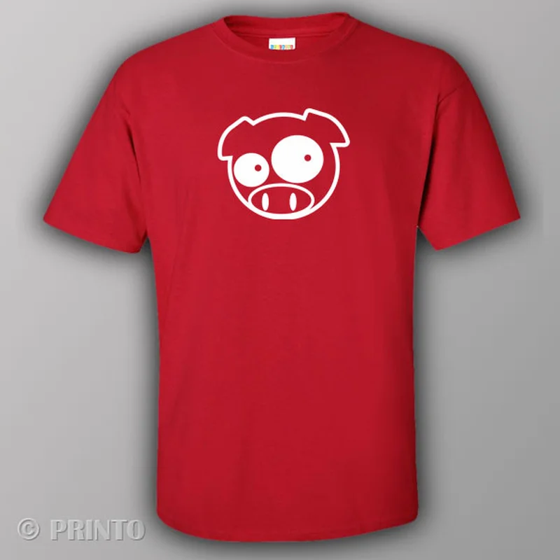 custom text t-shirts fun -Jdm angry pig - T-shirt