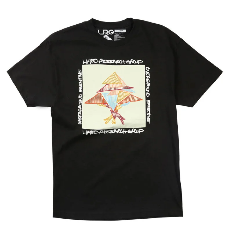 tie-dye crew neck t-shirts funky -Lrg Tech Triangles T-Shirt Black