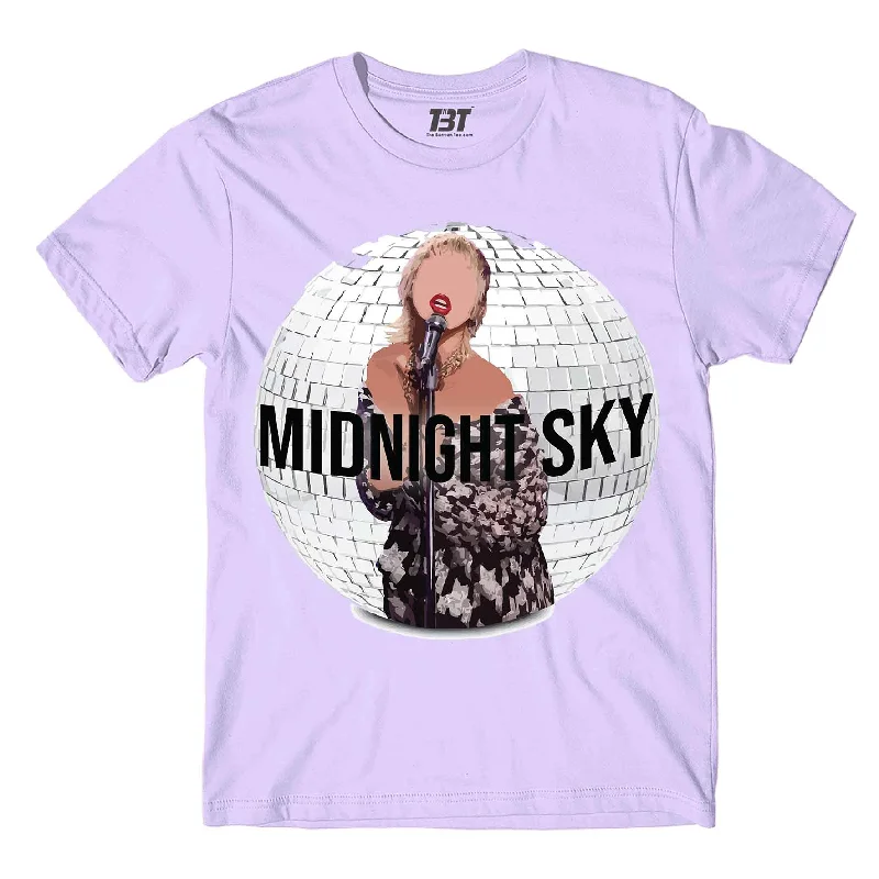 black slim fit t-shirts sleek -Miley Cyrus T shirt - Midnight Sky