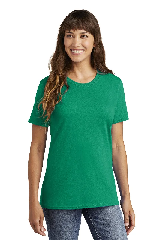 tie-dye short sleeve t-shirts -Port & Company Womens Core Short Sleeve Crewneck T-Shirt - Kelly Green