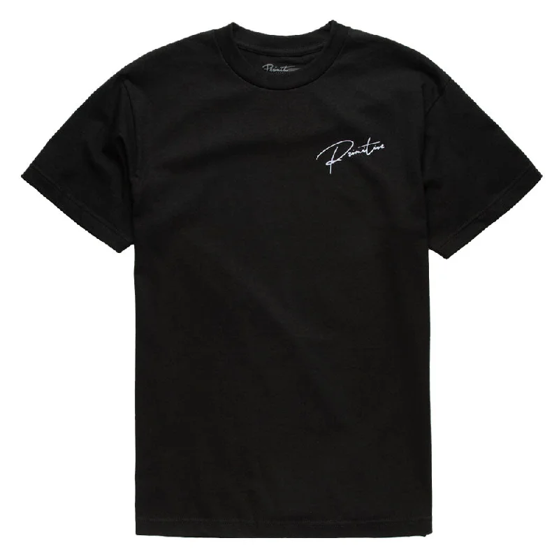 custom art t-shirts unique -Primitive Apparel Ginza Script T-Shirt Black