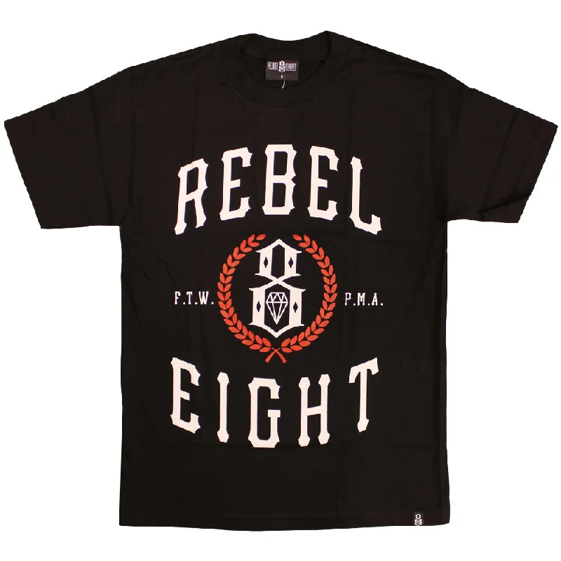 pastel yellow t-shirts light -Rebel8 Laurels T-shirt Black