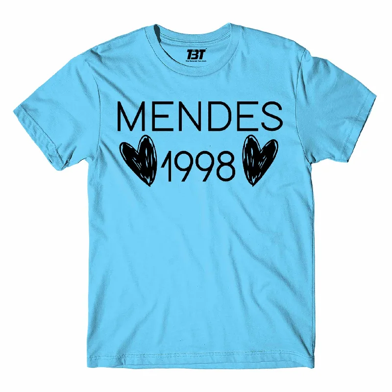 white v-neck t-shirts women -Shawn Mendes T shirt - Mendes 1998