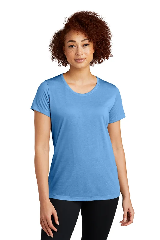 green graphic t-shirts earthy -Sport-Tek Womens Competitor Moisture Wicking Short Sleeve Scoop Neck T-Shirt - Carolina Blue