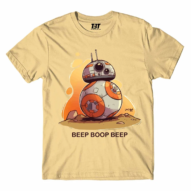 white striped t-shirts classic -Star Wars T shirt - BB-8