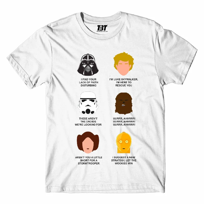 black graphic t-shirts edgy -Star Wars T shirt - Who Said What