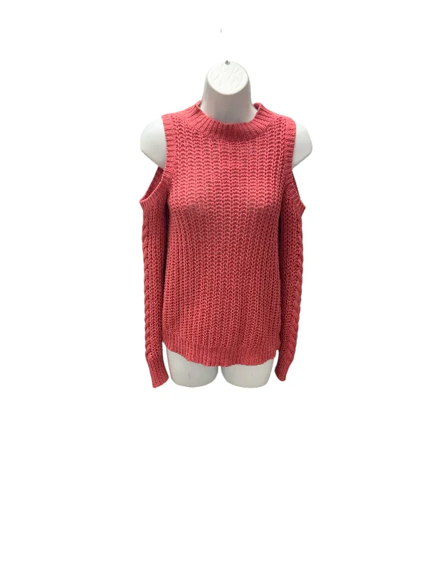 pullover sweater with round neck -magenta knit pullover sweater -Aeropostale Women's Sweater Pink XS