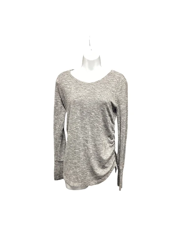 pullover sweater with round neck -lilac cotton pullover sweater -Liz Lange Maternity Sweaters Gray XS