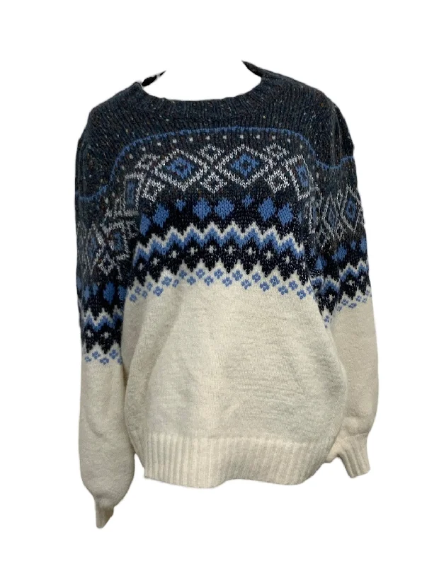 ivory knit pullover sweater -pullover sweater for casual chic -NWT Etro Women's Sweater Print L