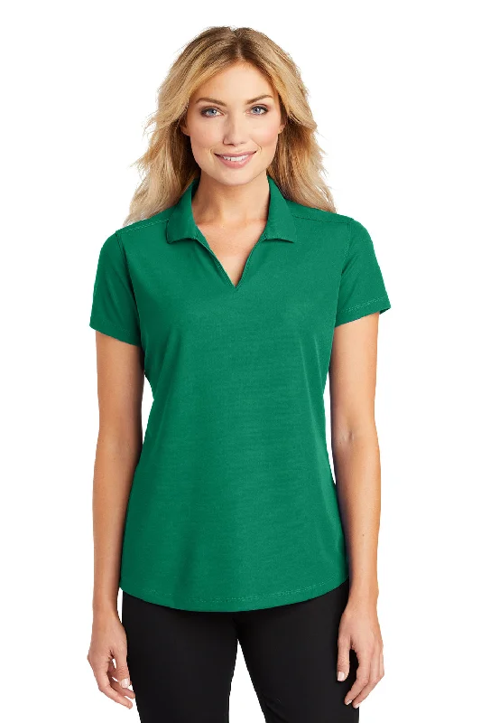 green plaid shirts for summer -Port Authority Womens Dry Zone Moisture Wicking Short Sleeve Polo Shirt - Jewel Green