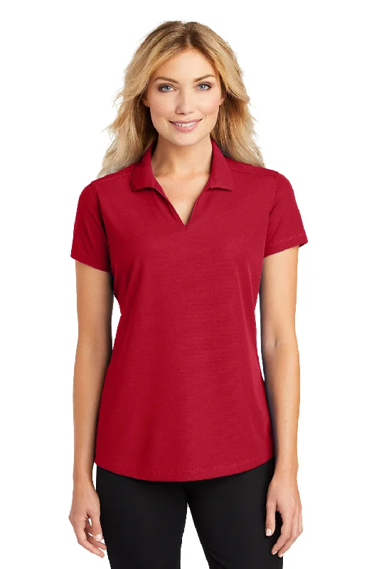 red dress shirts for men -Port Authority Womens Dry Zone Moisture Wicking Short Sleeve Polo Shirt - Engine Red