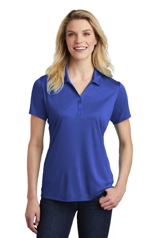 grey dress shirts for work -Sport-Tek Womens Competitor Moisture Wicking Short Sleeve Polo Shirt - Royal Blue