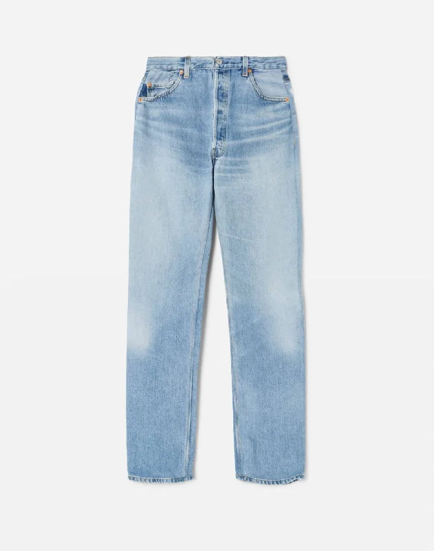 tailored chino pants for summer -70S Straight Leg Jean In Blue