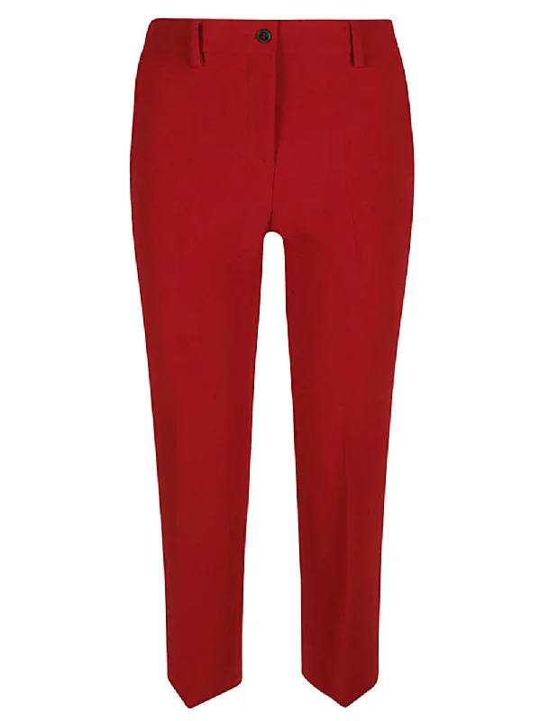 red leather pants bold -Alberto Biani Women's Trousers