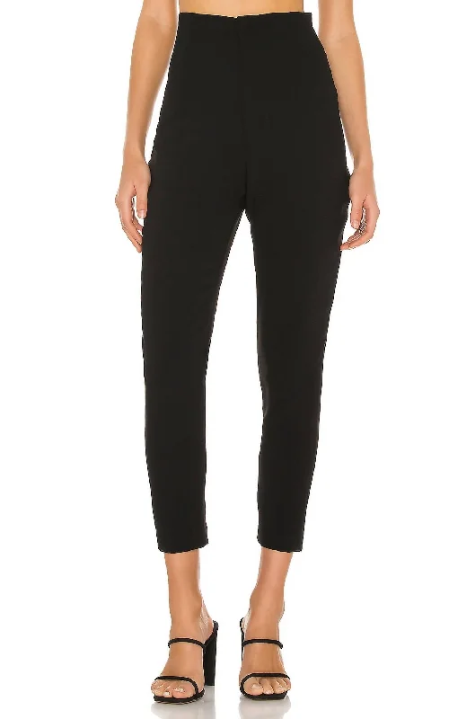 green leather pants bold -Beth Pant In Black