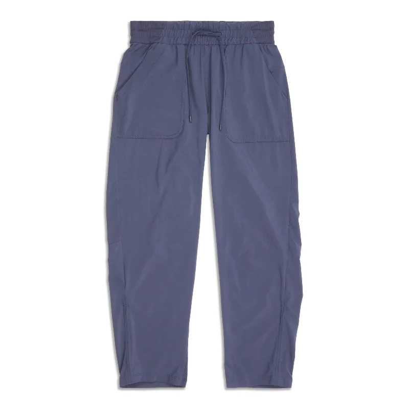 blue tailored pants polished -Beyond The Studio Crop - Resale