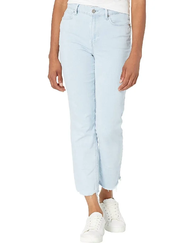 blue straight pants versatile -Cindy Crop Jean In Kokomo/live Hem