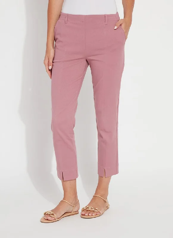 blue slim fit pants polished -Cropped Rosalie Trouser (26" Inseam)