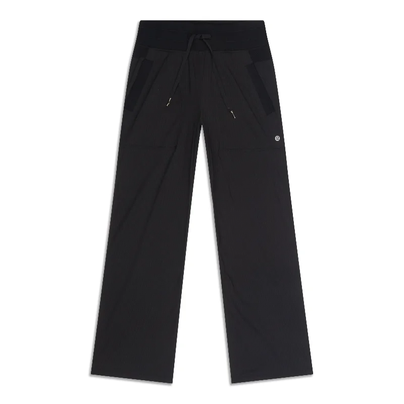 navy wide leg pants elegant -Dance Studio Mid-Rise Pant - Resale