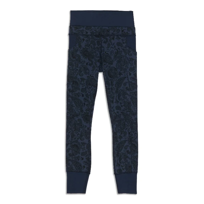 blue sweatpants relaxed -En Route Crop - Resale