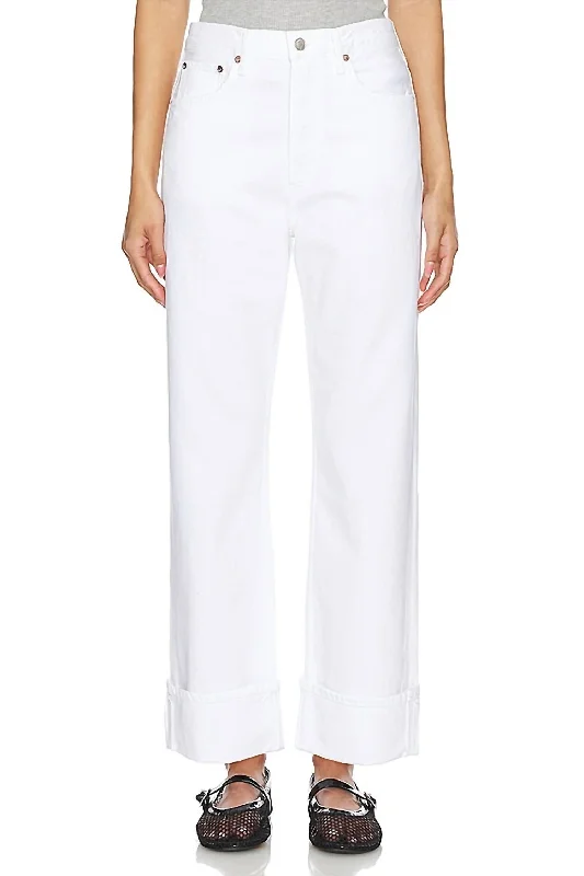 beige skinny pants chic -Fran Jeans In Milkshake