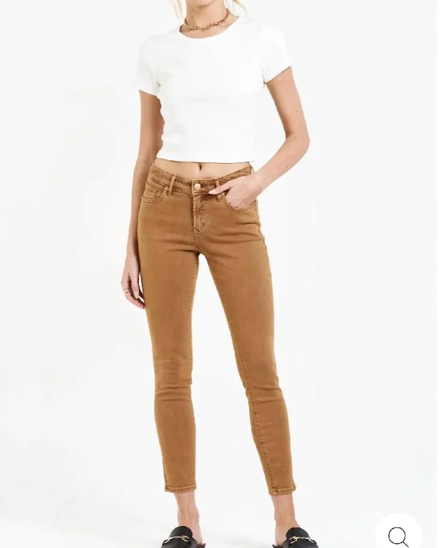 white leather pants edgy -Gisele Skinny Jean  Butterscotch