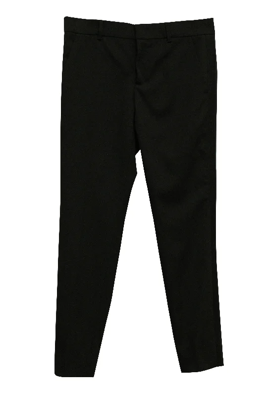 grey chino pants modern -Gucci Tuxedo Pants in Black Wool