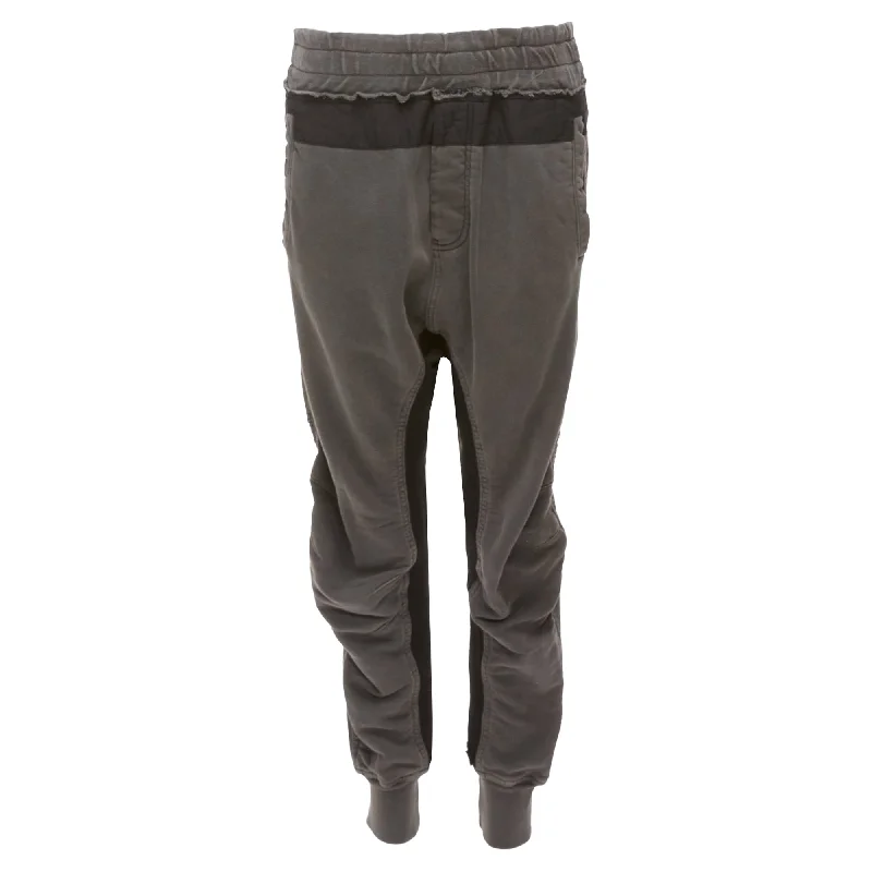 grey leather pants bold -Haider Ackermann Perth Washed Cotton Darted Back Jogger Pants