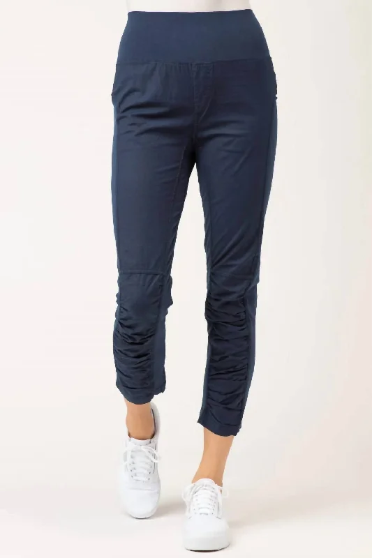 blue slim fit pants smart -High Waist Jetter Pants In Navy