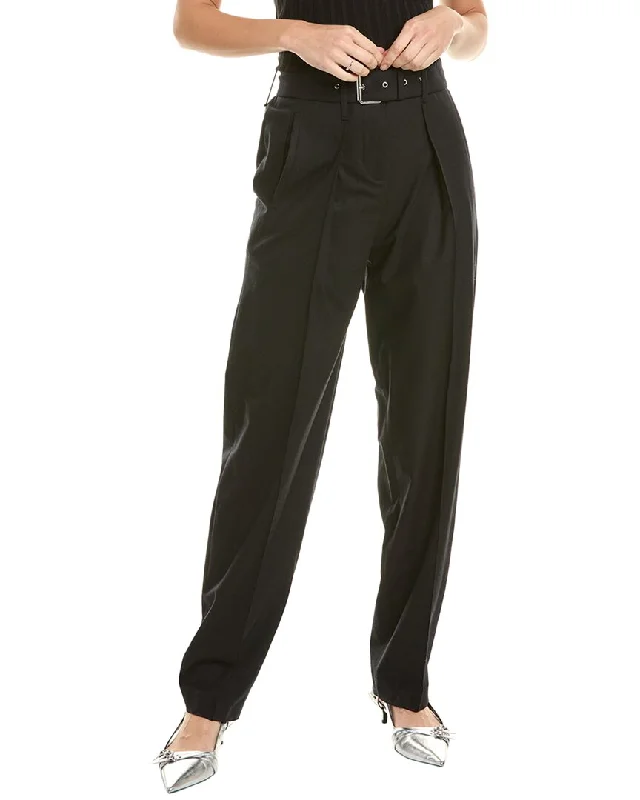 grey leather pants bold -IRO Benet Wool-Blend Pant