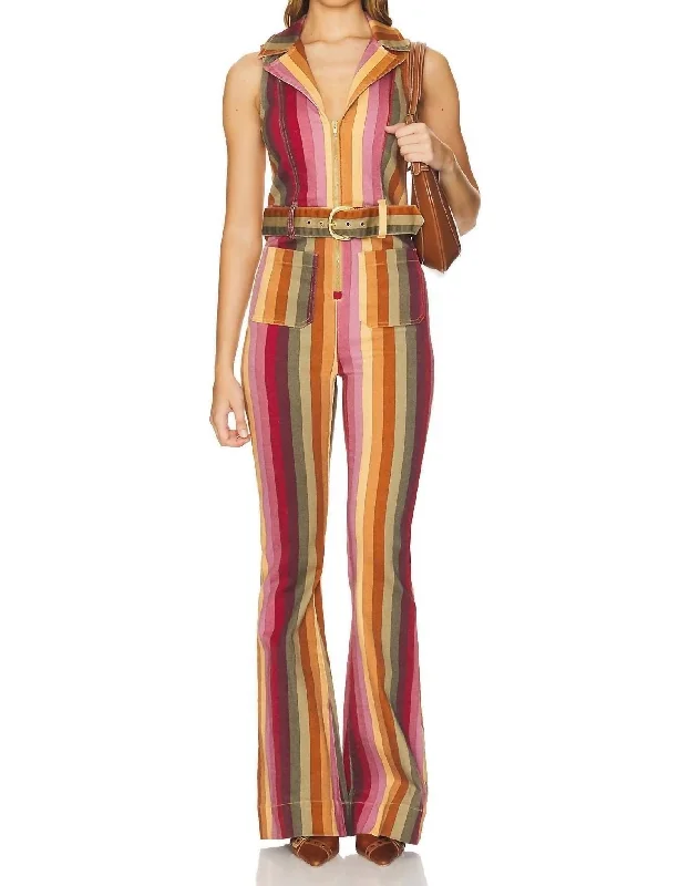 black jogger pants comfy -Jacksonville Jumpsuit In Multi