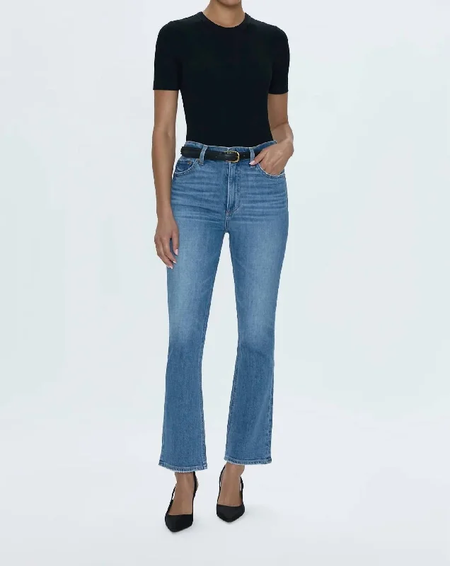 white tailored pants versatile -Krista High Rise Slim Bootcut Jean In Vibrant