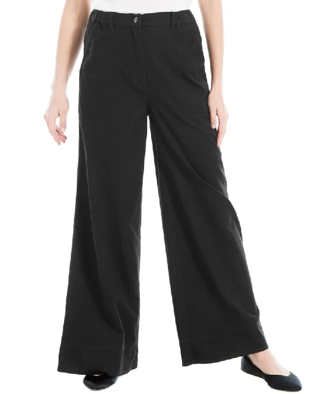 black skinny pants sleek -Max Studio Pique Pant