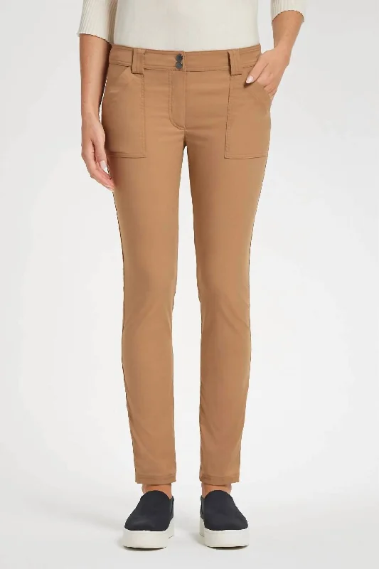 grey leather pants bold -Mccall Skinny Pants In Caramel