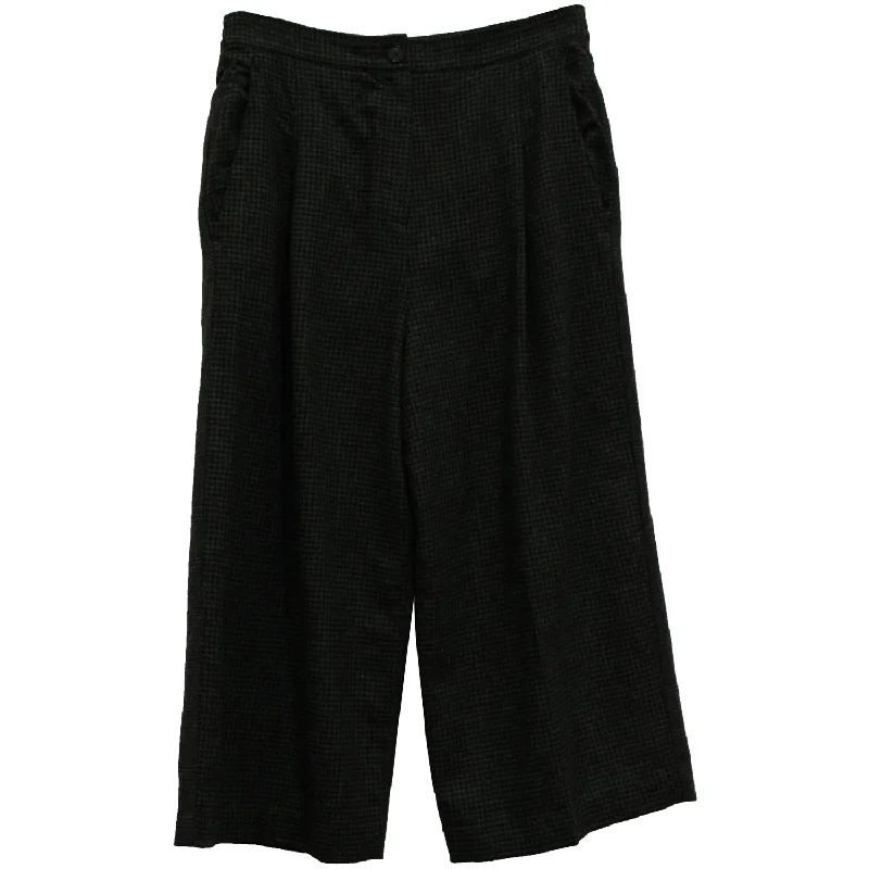 red chino pants vibrant -McQ by Alexander McQueen Culottes in Grey Wool