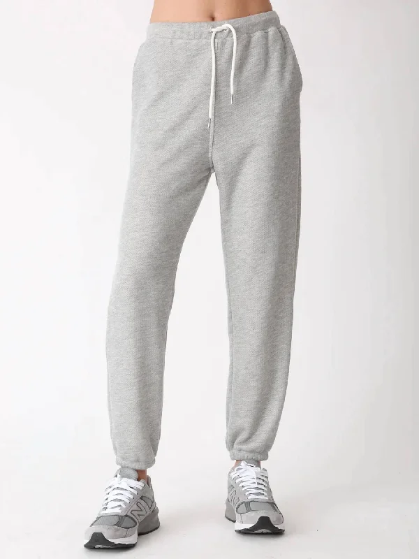 green jogger pants relaxed -Micah Pant In Heather Grey