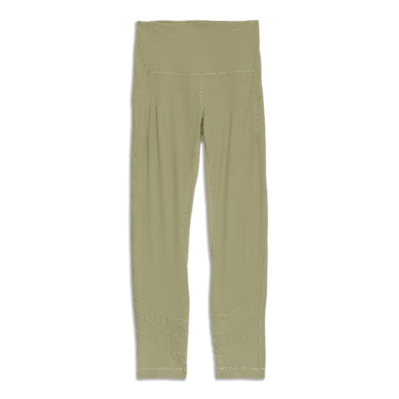 green leather pants bold -Nulu™ Fold HR Yoga Crop