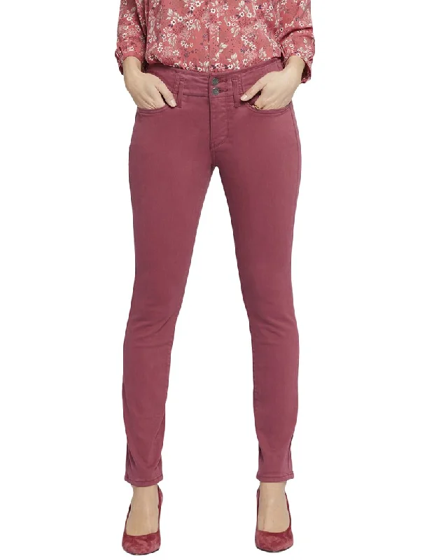 blue dress pants for work -NYDJ Ami Cranberry Pie Skinny Leg Jean