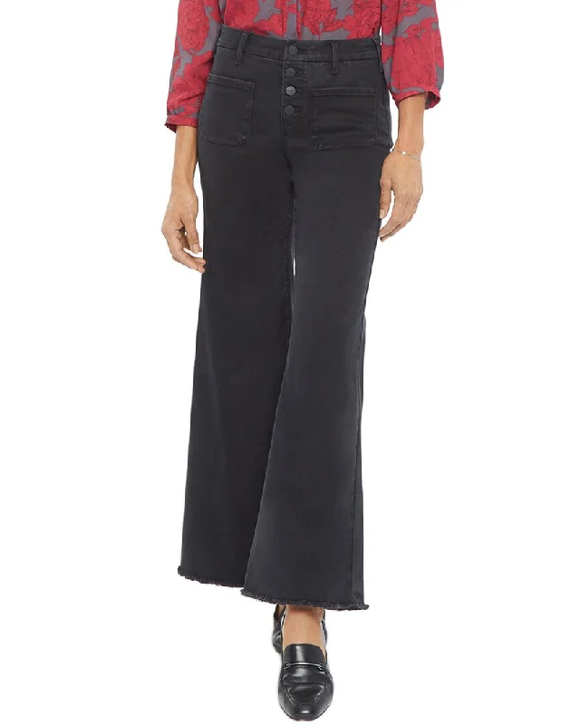 navy chino pants classic -NYDJ Patchie Trinity Wide Leg Jean