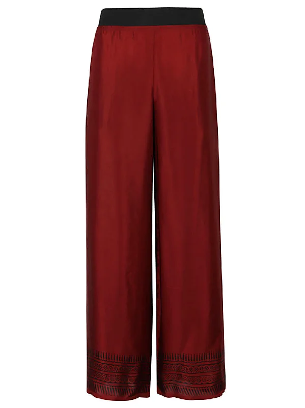 pink chino pants trendy -Obidi Women's Trousers