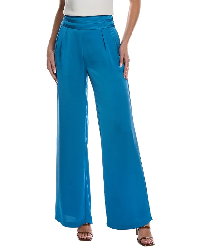 green tailored pants smart -Ramy Brook Joss Pant