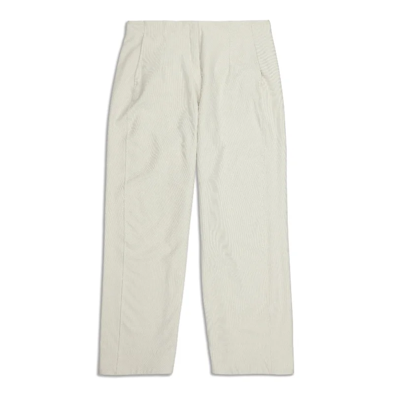 white jogger pants relaxed -Relaxed Mid-Rise Trouser 7/8 Length - Resale