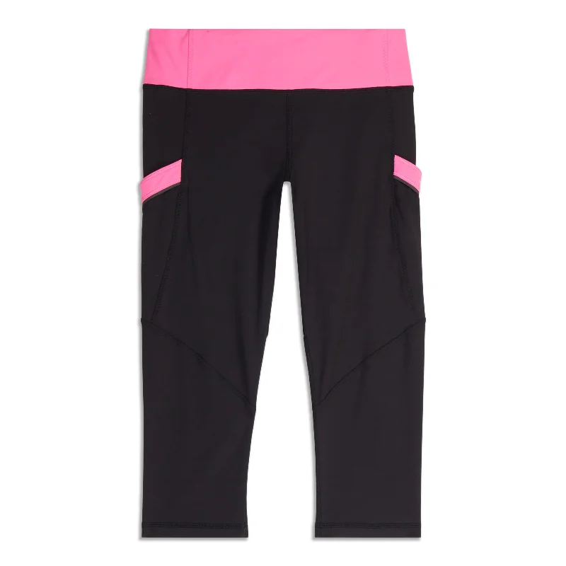 pink leather pants bold -Run Mod Moves Crop - Resale